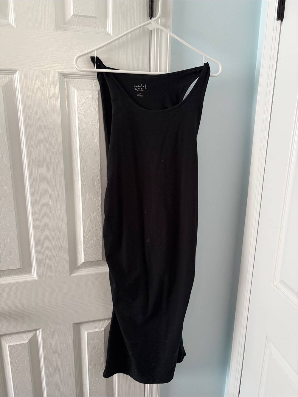 Isabel Maternity by Ingrid & Isabel Black Tank Midi Dress Size S